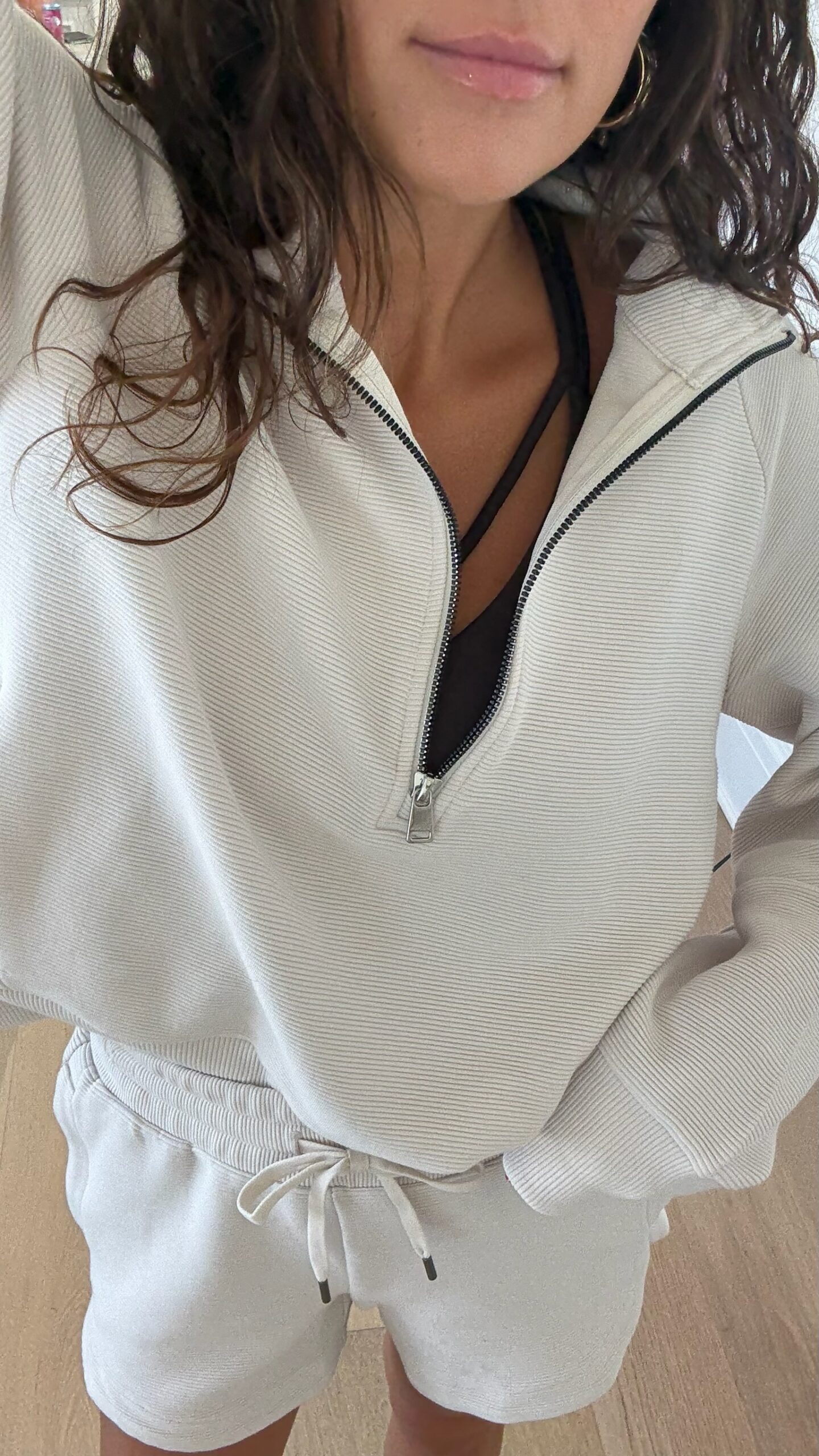 Christine Andrew in Walmart fashion outfit matching set