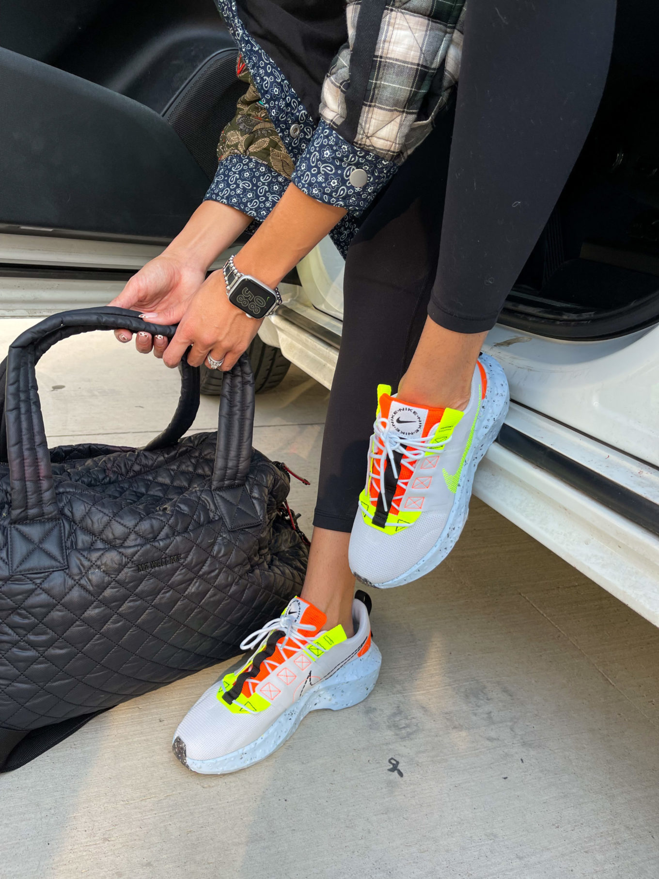 neon nike sneakers