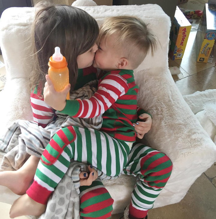 Brother and Sister Snuggles Hello Fashion Blog